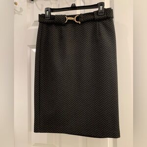 Mid Length Gray Skirt by Grace